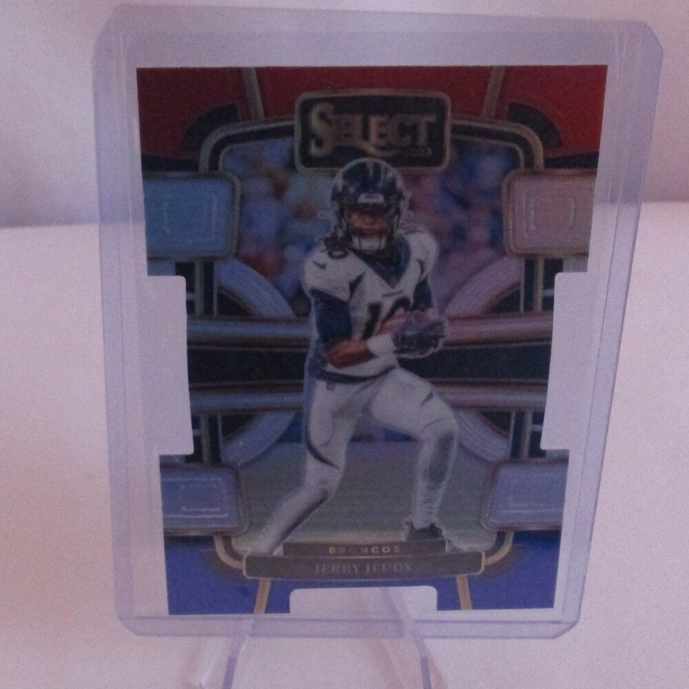 2023 Panini Select Jerry Jeudy #31 Red & Blue Die-Cut Concourse Broncos Browns